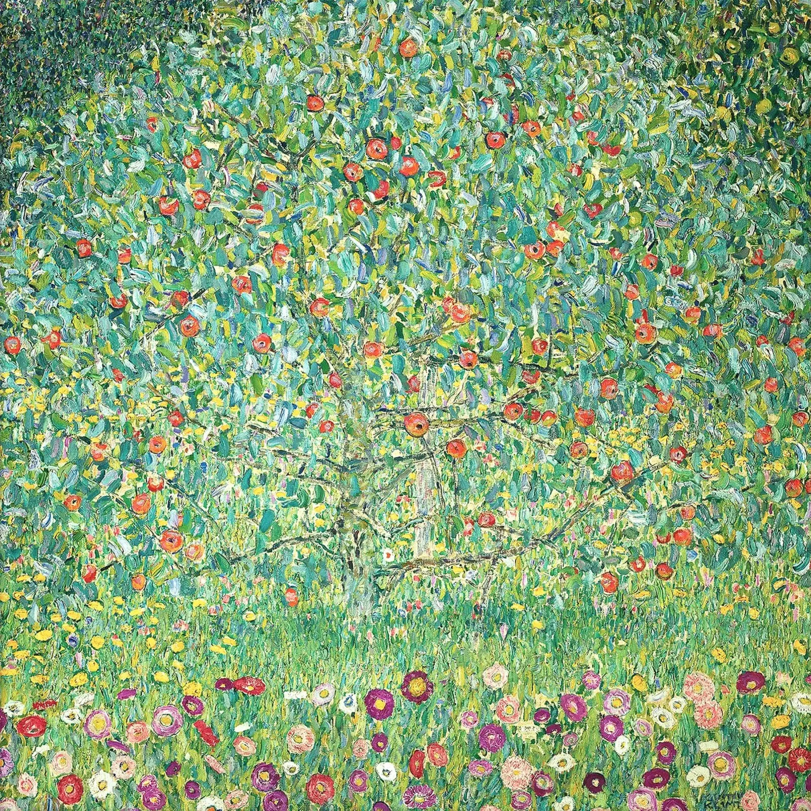 Gustav Klimt - Apple Tree I carta hahnemühle da apoloprints