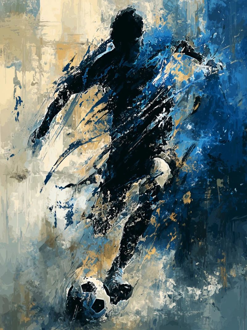 Football Abstract 2 poster de Mateo