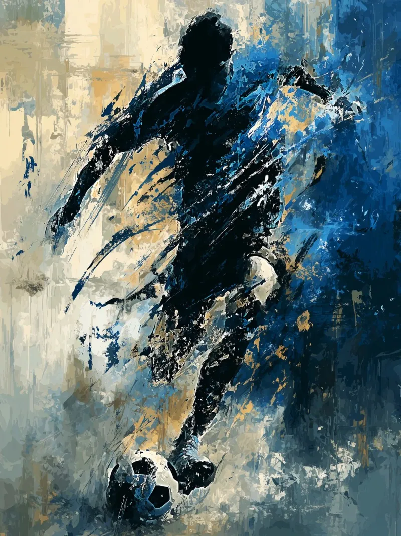 Football Abstract 2 poster da Mateo