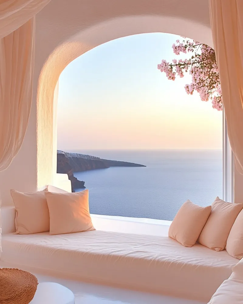 Vibrazioni di Santorini carta hahnemühle da PhotoVibe Decor