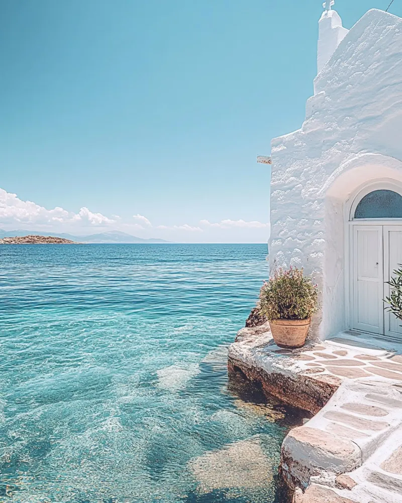 Santorini-Vibes Hahnemühle von PhotoVibe Decor