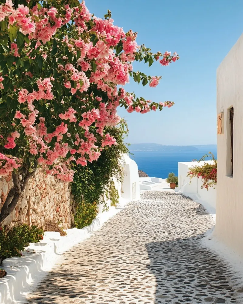Vibrazioni di Santorini poster da PhotoVibe Decor