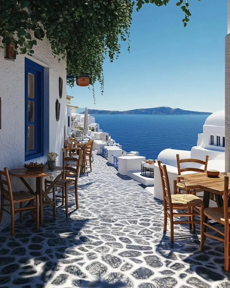 Vibraciones de Santorini hahnemühle de PhotoVibe Decor