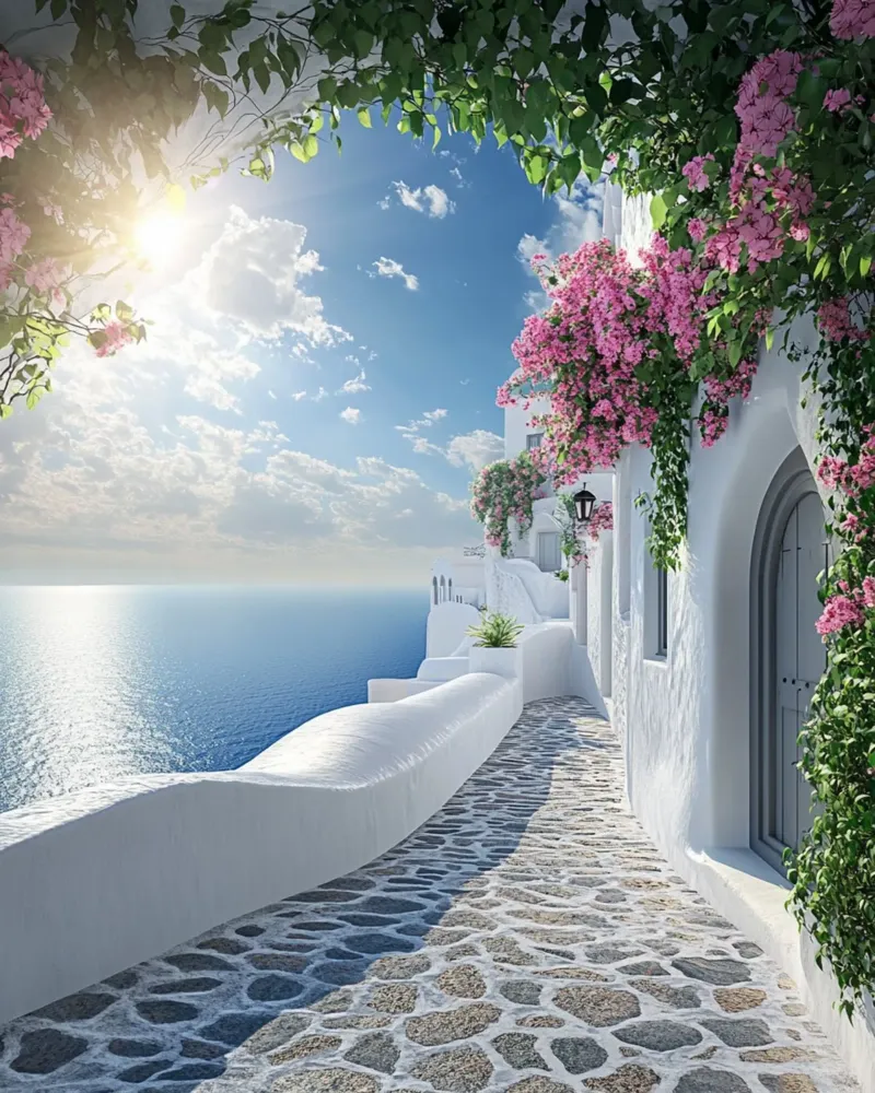 Vibrazioni di Santorini plexiglass da PhotoVibe Decor
