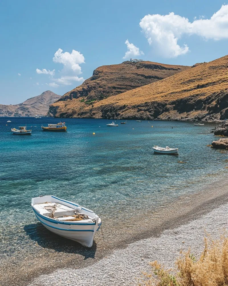 Vibrazioni di Santorini poster da PhotoVibe Decor