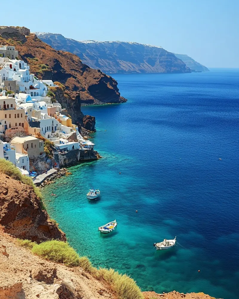 Vibrazioni di Santorini tela da PhotoVibe Decor