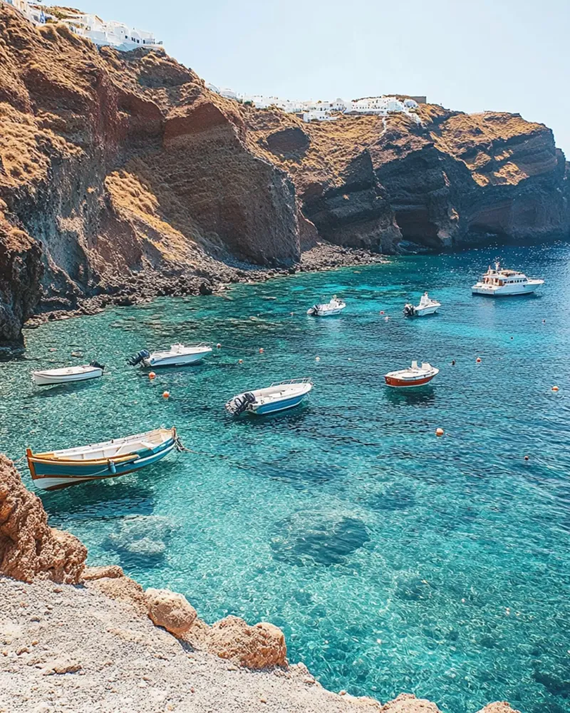 Vibrazioni di Santorini poster da PhotoVibe Decor
