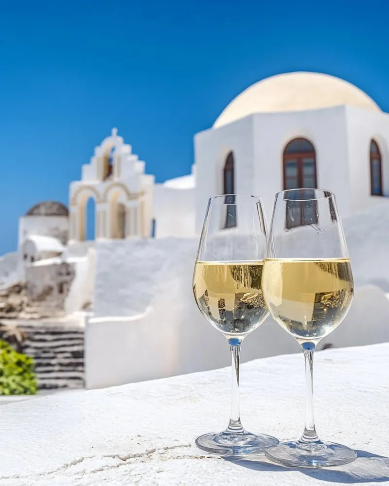 Santorini-Vibes Hahnemühle von PhotoVibe Decor