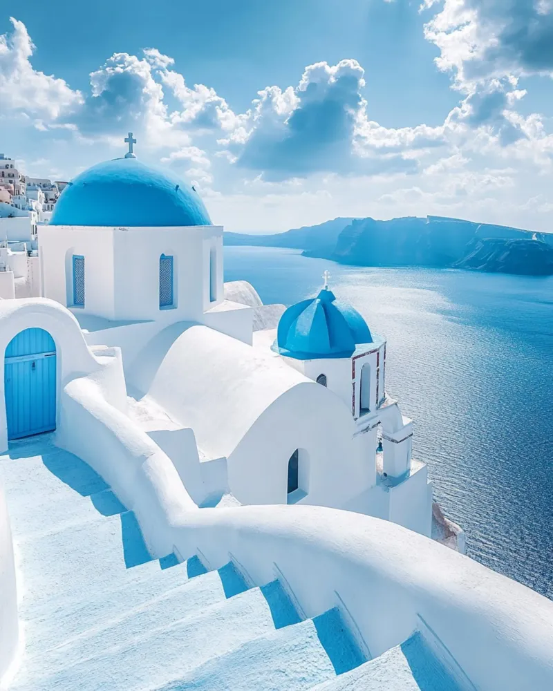 Santorini-Vibes Hahnemühle von PhotoVibe Decor