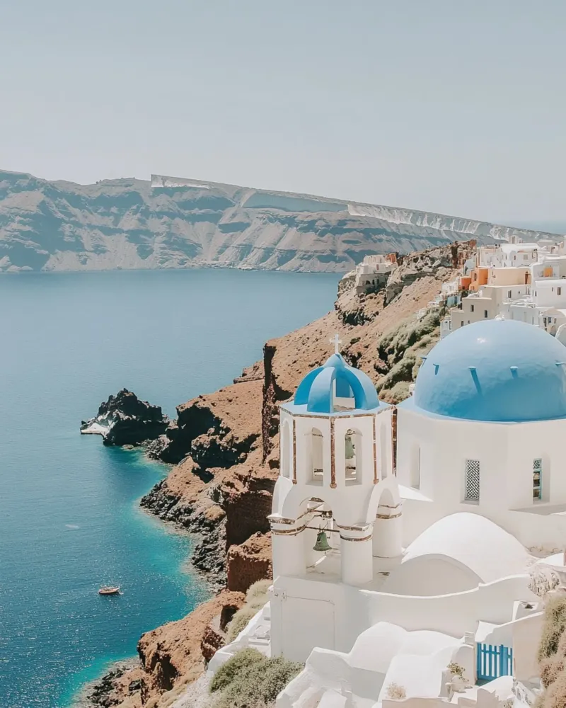 Vibrazioni di Santorini tela da PhotoVibe Decor
