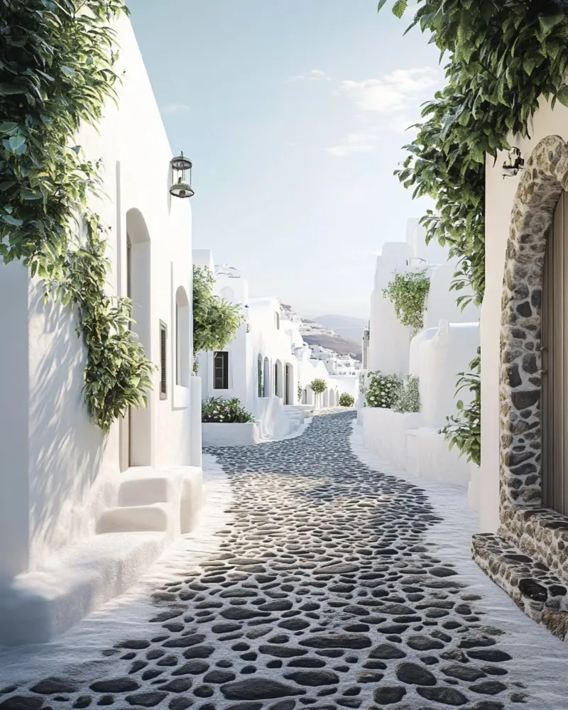Vibrazioni di Santorini alluminio dibond da PhotoVibe Decor