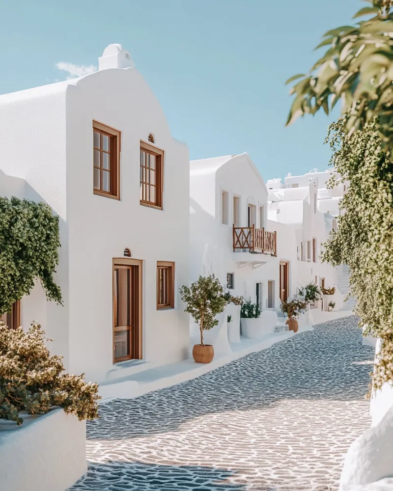 Santorini-Vibes Hahnemühle von PhotoVibe Decor