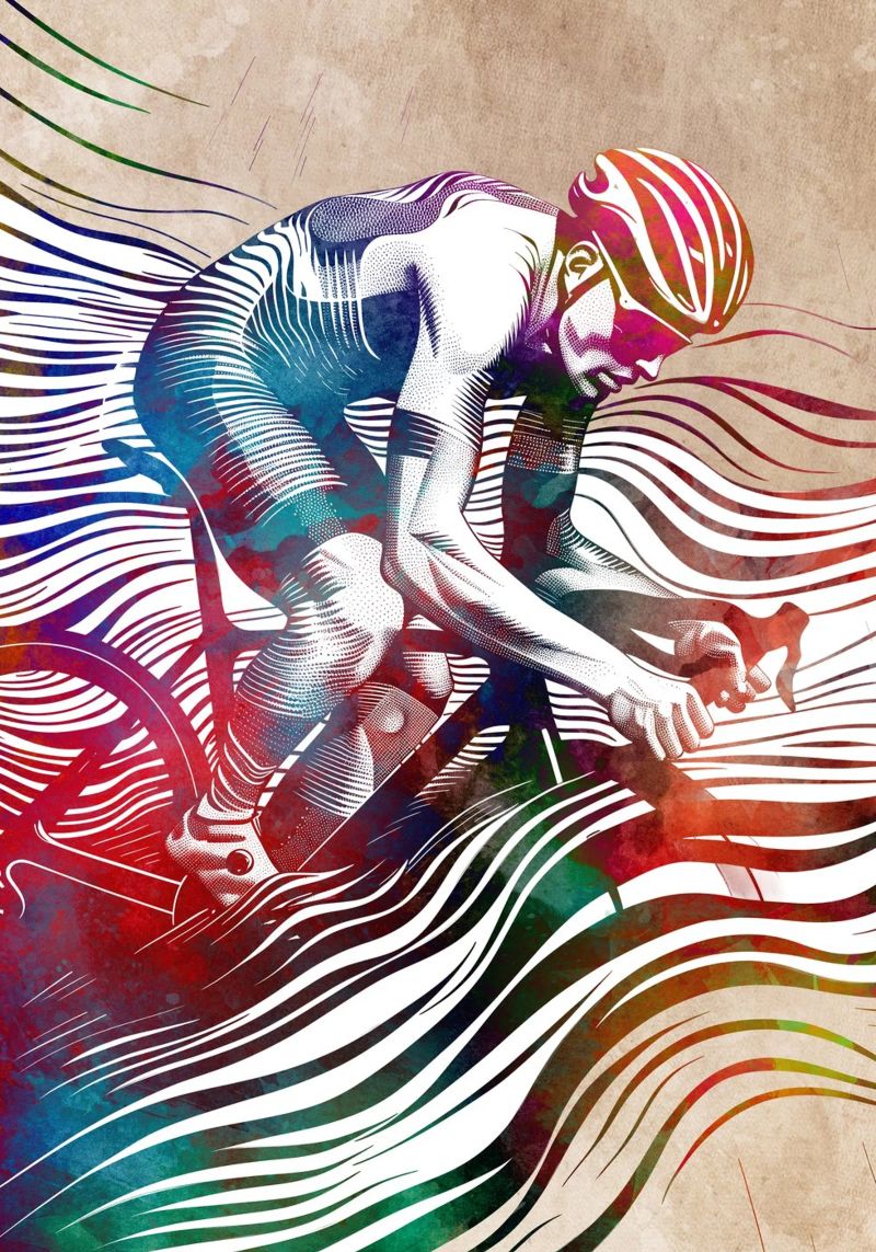 Cycling sport art poster by SPORT