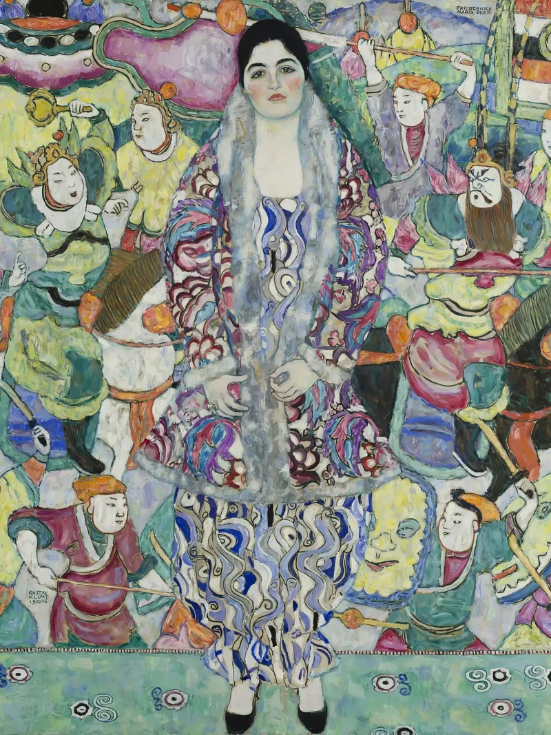 Ritratto di Friedericke Maria Beer poster con telaio in alluminio da D1 Shop