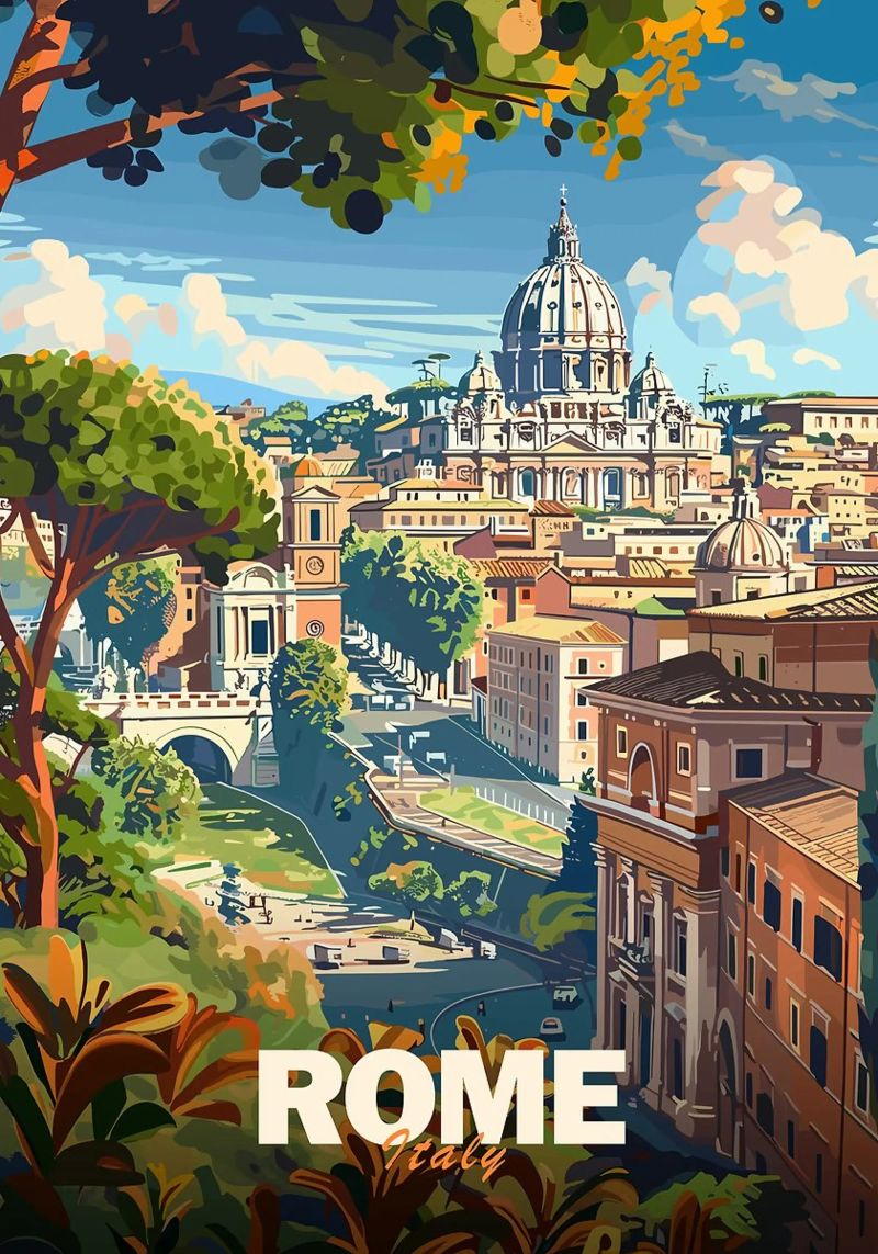 Ville de Rome poster de Brad Mcpherson