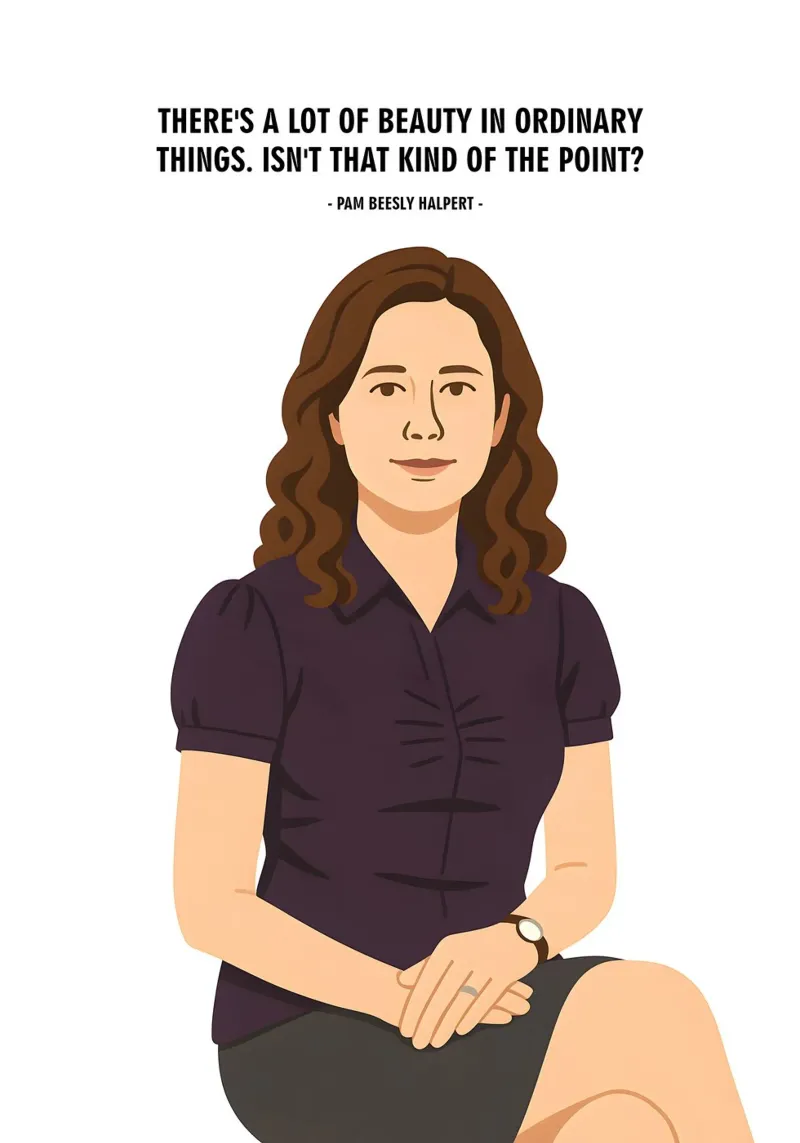 Pam Beesly Halpert The Office poster da MoviesArt