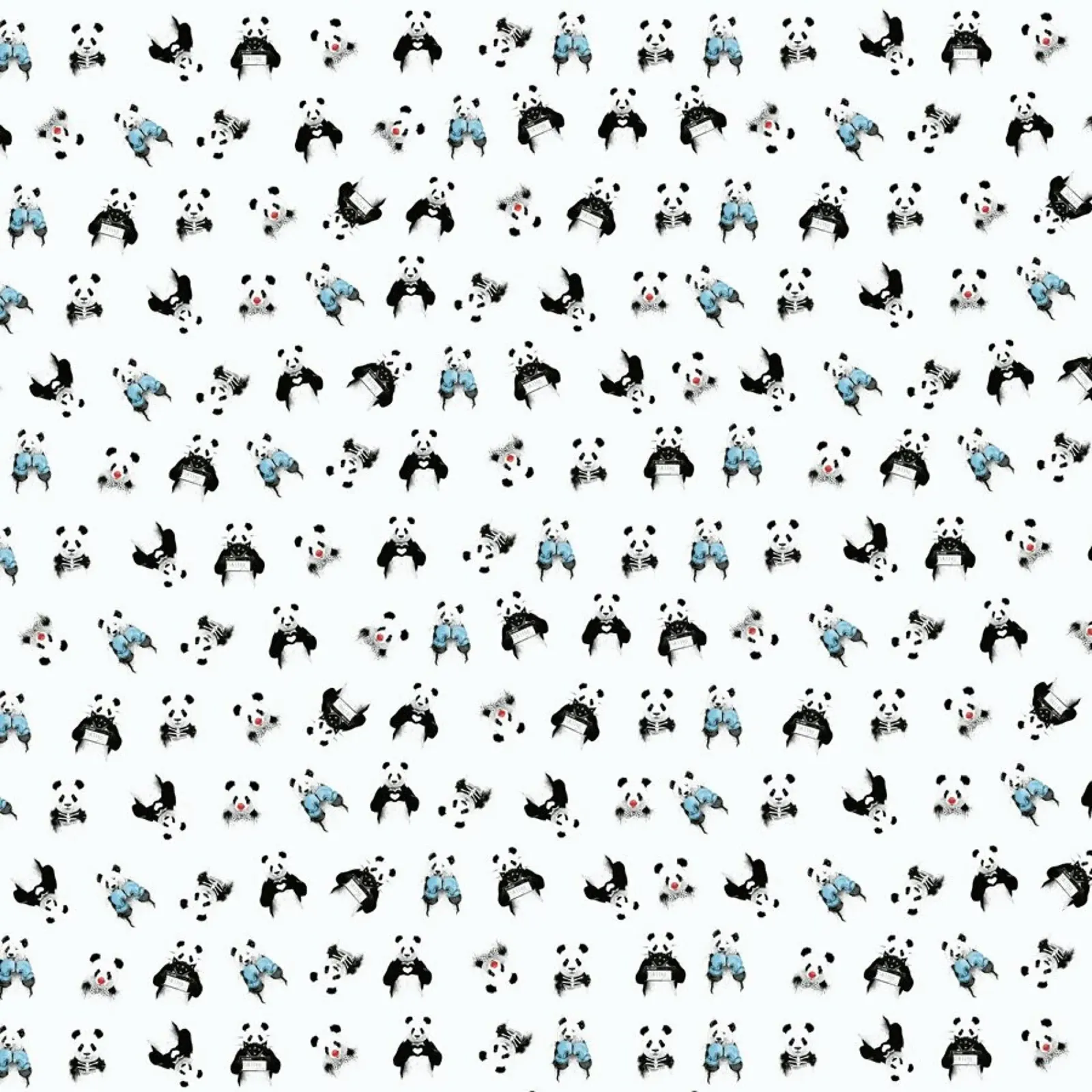 Panda Pattern lámina retroiluminada de Balazs Solti
