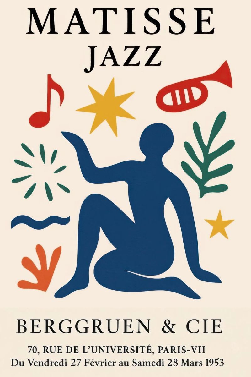 Matisse Papiers Découpés Jazz Poster von gregorifreman
