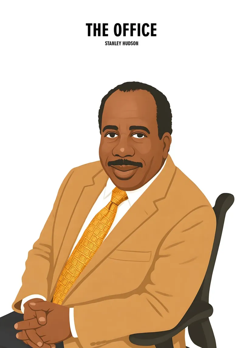 Stanley Hudson The Office carta hahnemühle da MoviesArt