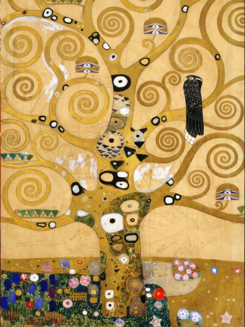 Der Lebensbaum Mittelteil (Ausschnitt) - Gustav Klimt Poster von betty hamilton