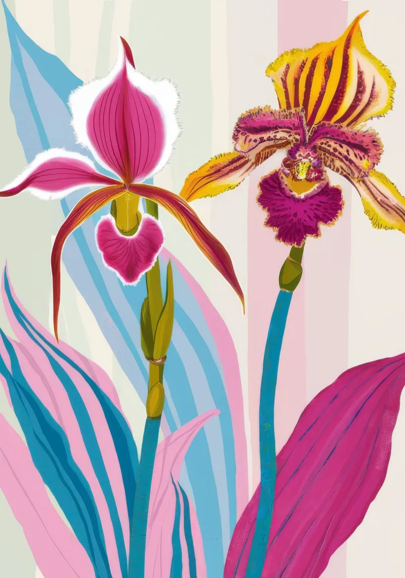 Orchidea Elegance Bloom pellicola backlit da Haven Mirage