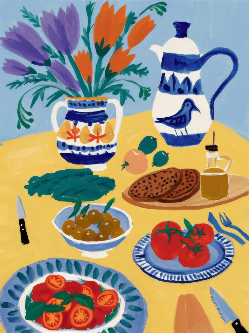Colazione Bloom Table pellicola backlit da Paez Harmony