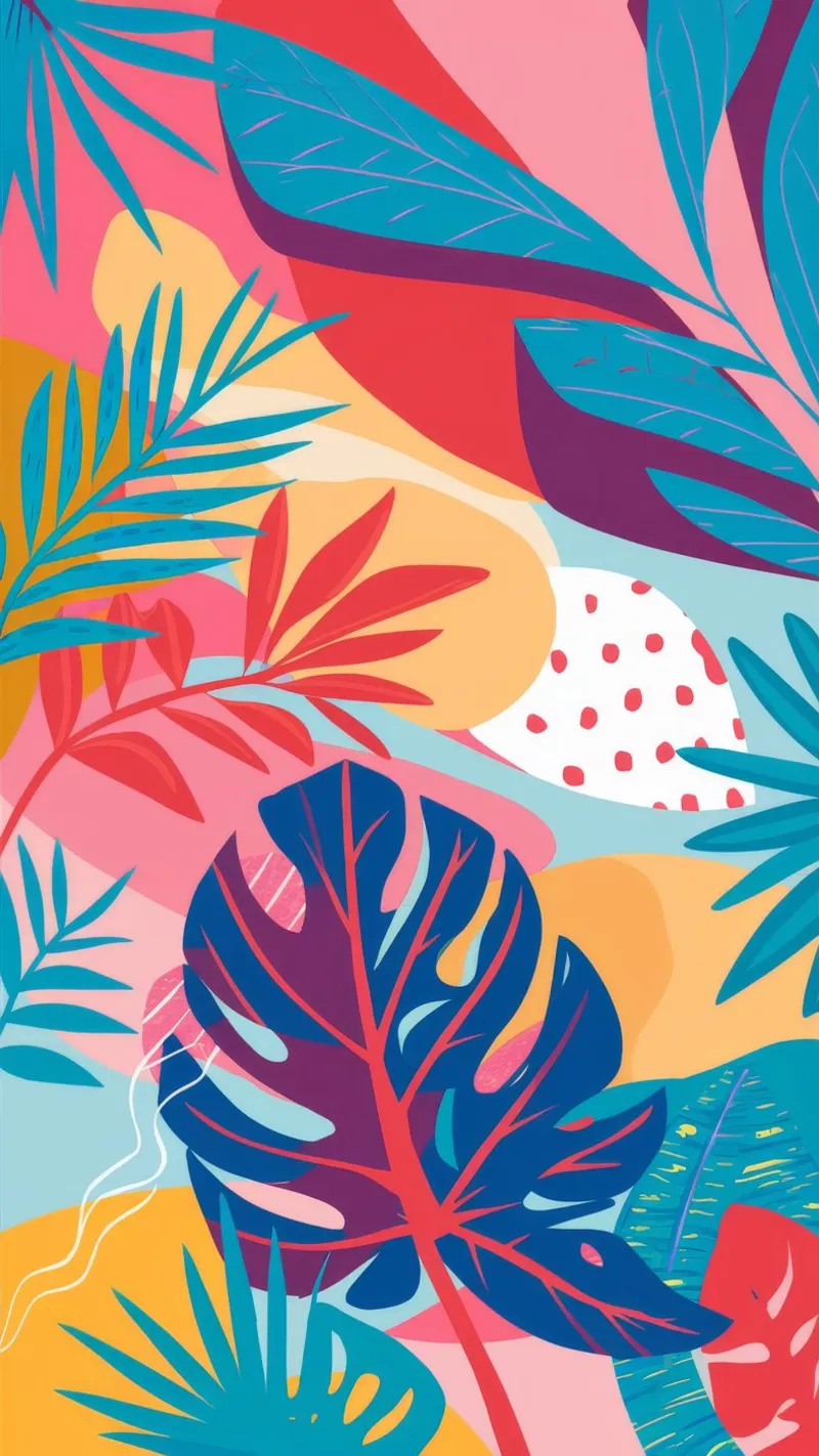 Pink Sky Palms poster by Paez Harmony