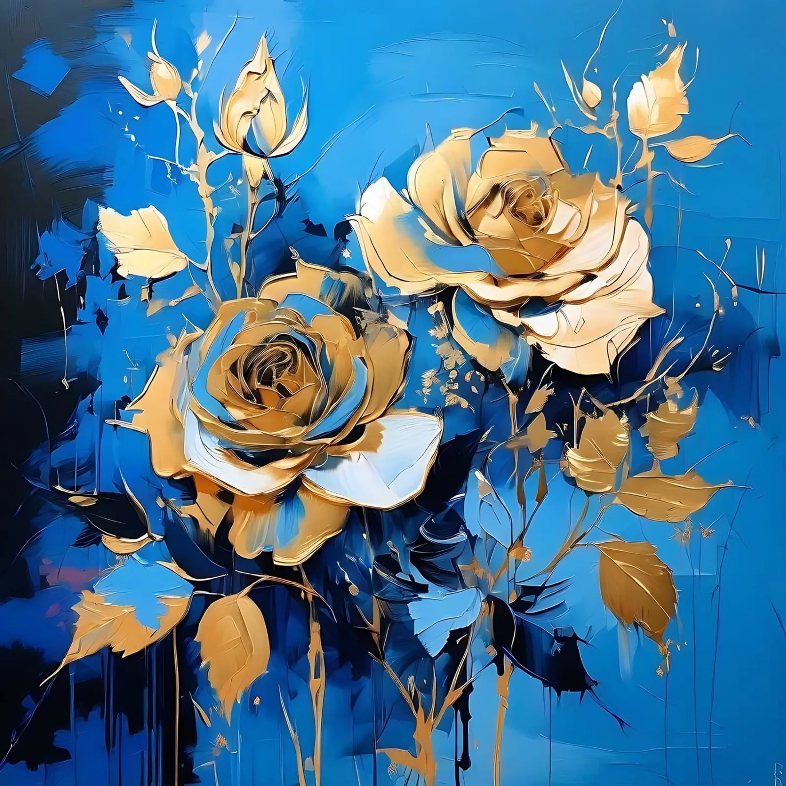 rose_oro_blu_3 pellicola backlit da Farb- und Blütenzauber by LK