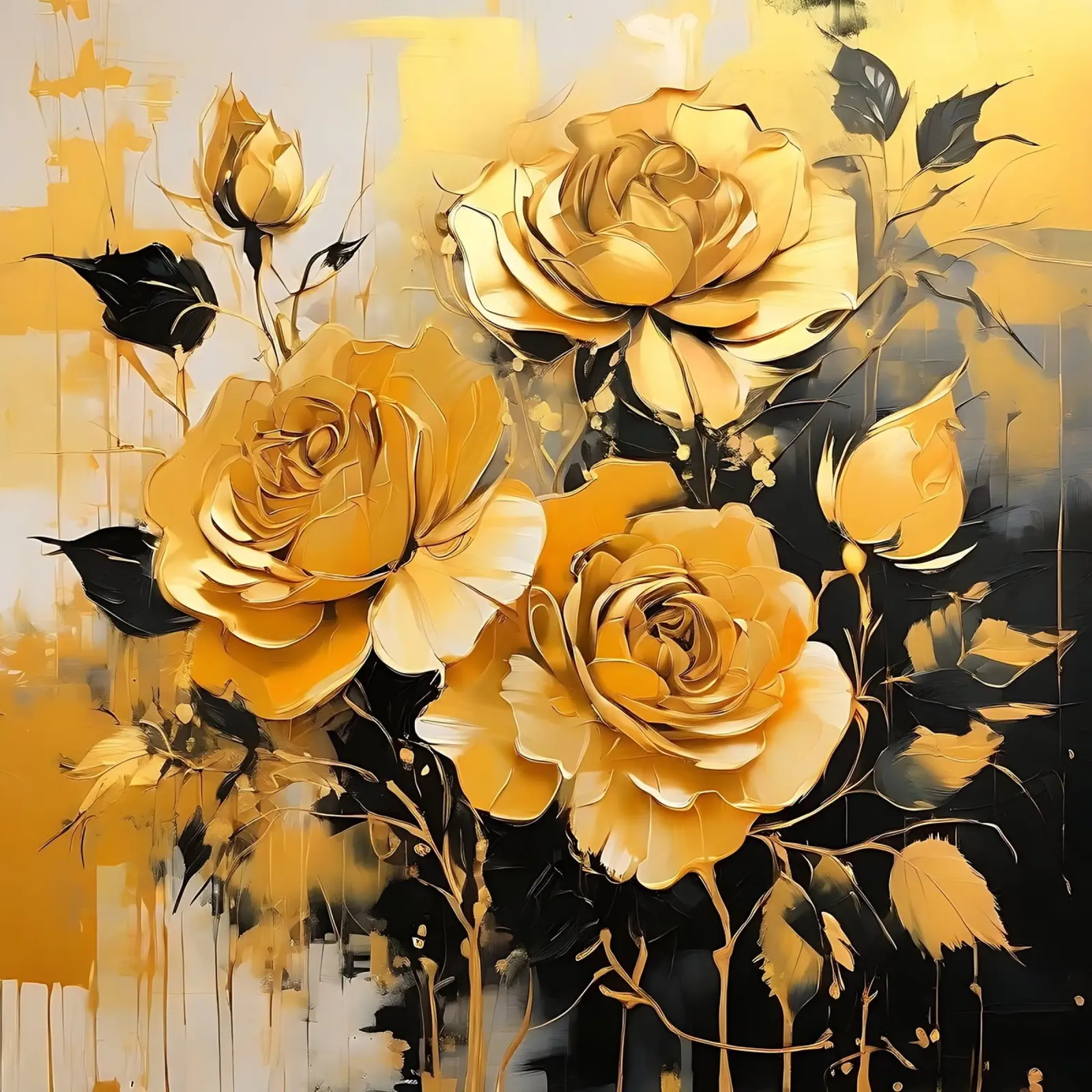 rose_oro_nero_1 alluminio dibond da Farb- und Blütenzauber by LK