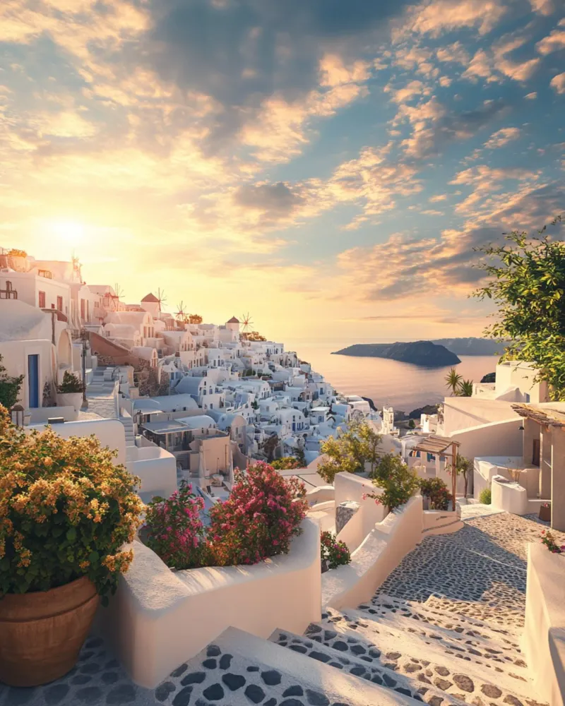Vibrazioni di Santorini alluminio dibond da PhotoVibe Decor
