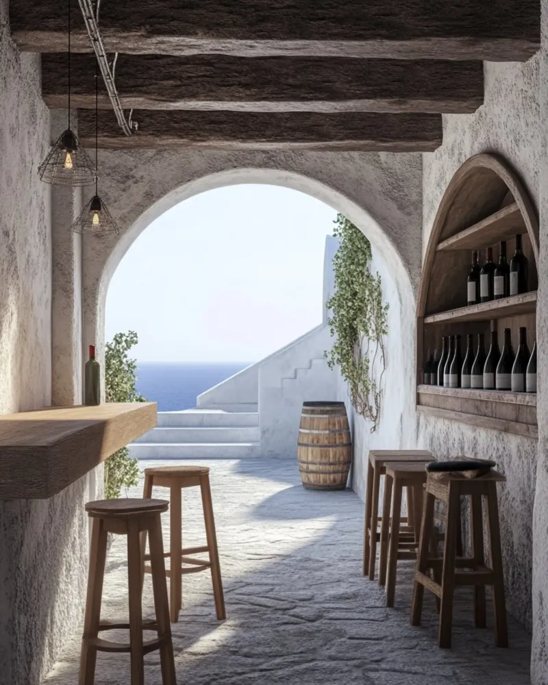 Santorini-Vibes Hahnemühle von PhotoVibe Decor