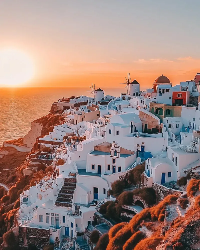 Vibrazioni di Santorini tela da PhotoVibe Decor