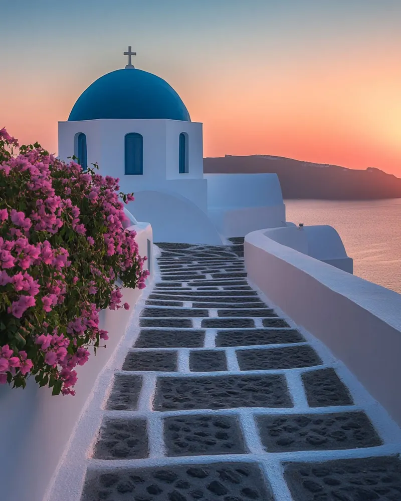 Vibrazioni di Santorini plexiglass da PhotoVibe Decor