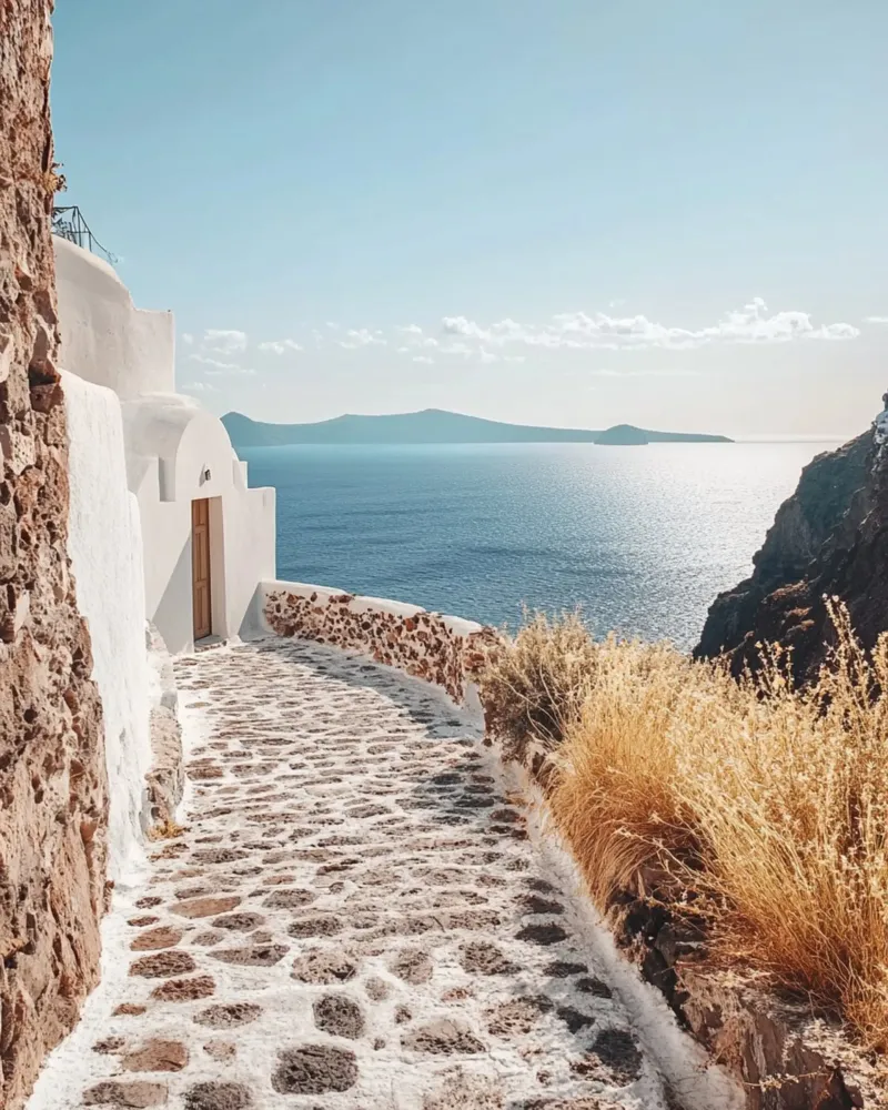 Vibrazioni di Santorini tela da PhotoVibe Decor