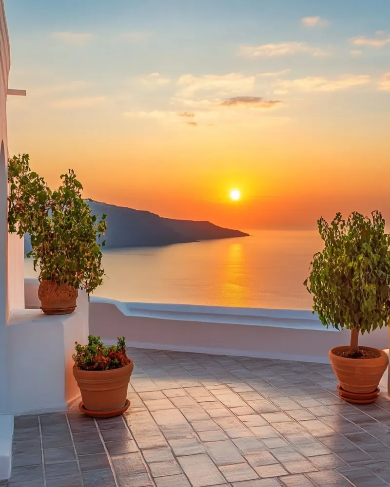 Vibrazioni di Santorini carta hahnemühle da PhotoVibe Decor