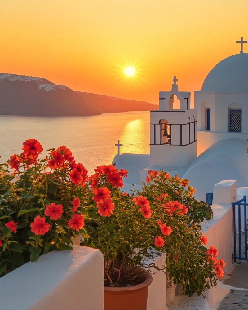 Santorini-Vibes Hahnemühle von PhotoVibe Decor
