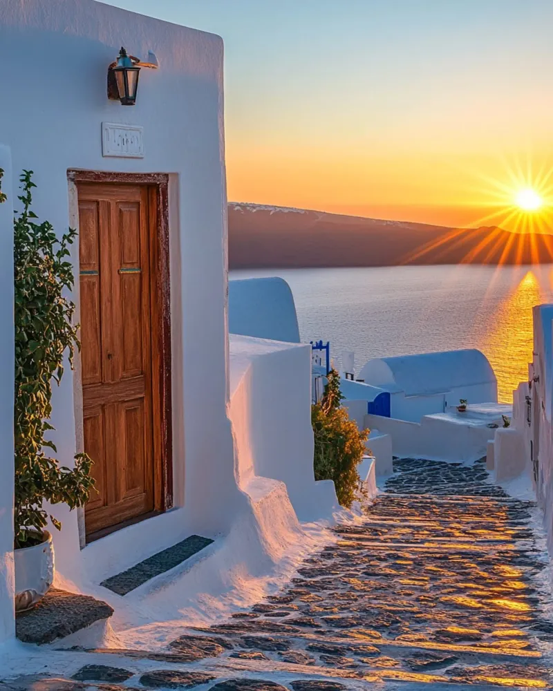 Santorini-Vibes Hahnemühle von PhotoVibe Decor