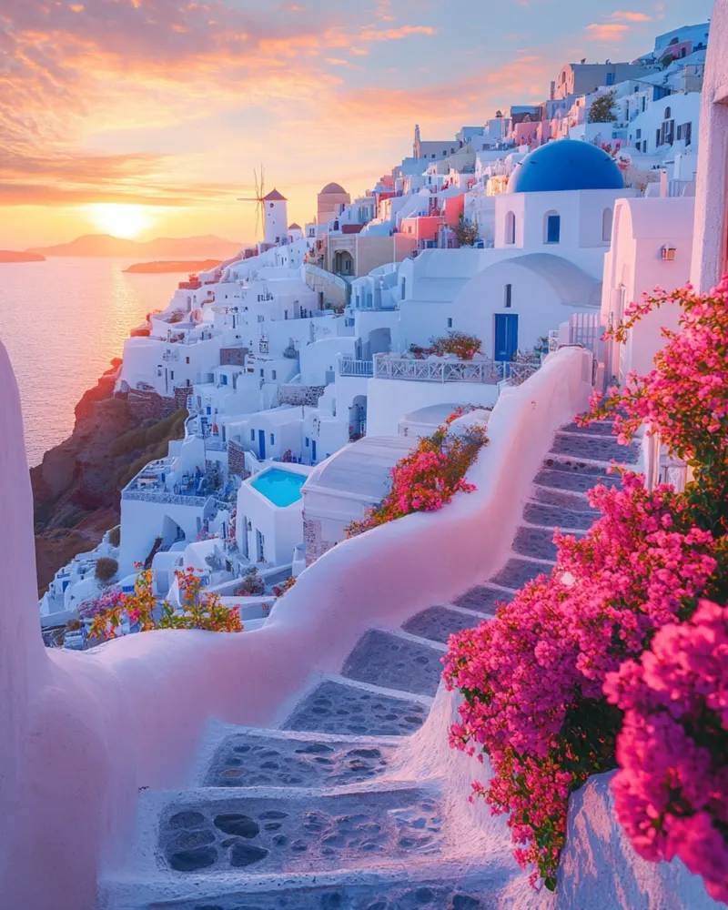Santorini-Vibes Hahnemühle von PhotoVibe Decor