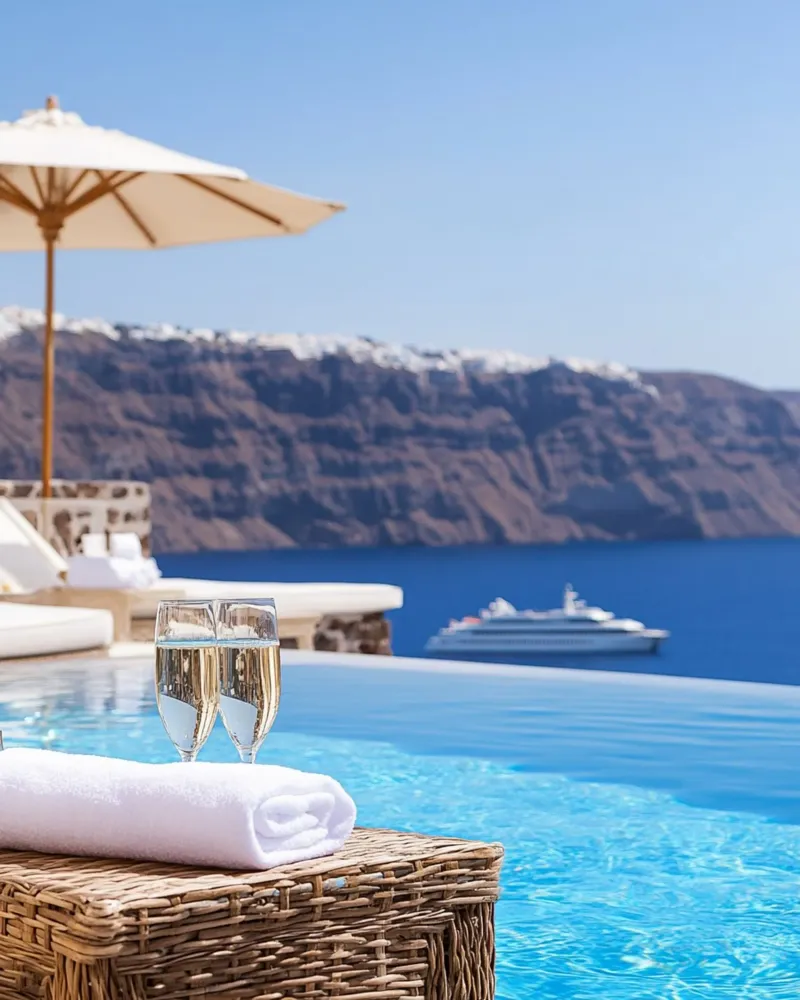 Santorini-Vibes Hahnemühle von PhotoVibe Decor