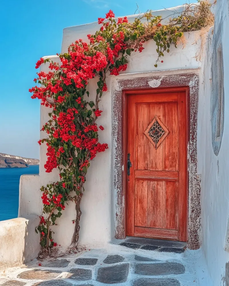 Vibrazioni di Santorini carta hahnemühle da PhotoVibe Decor