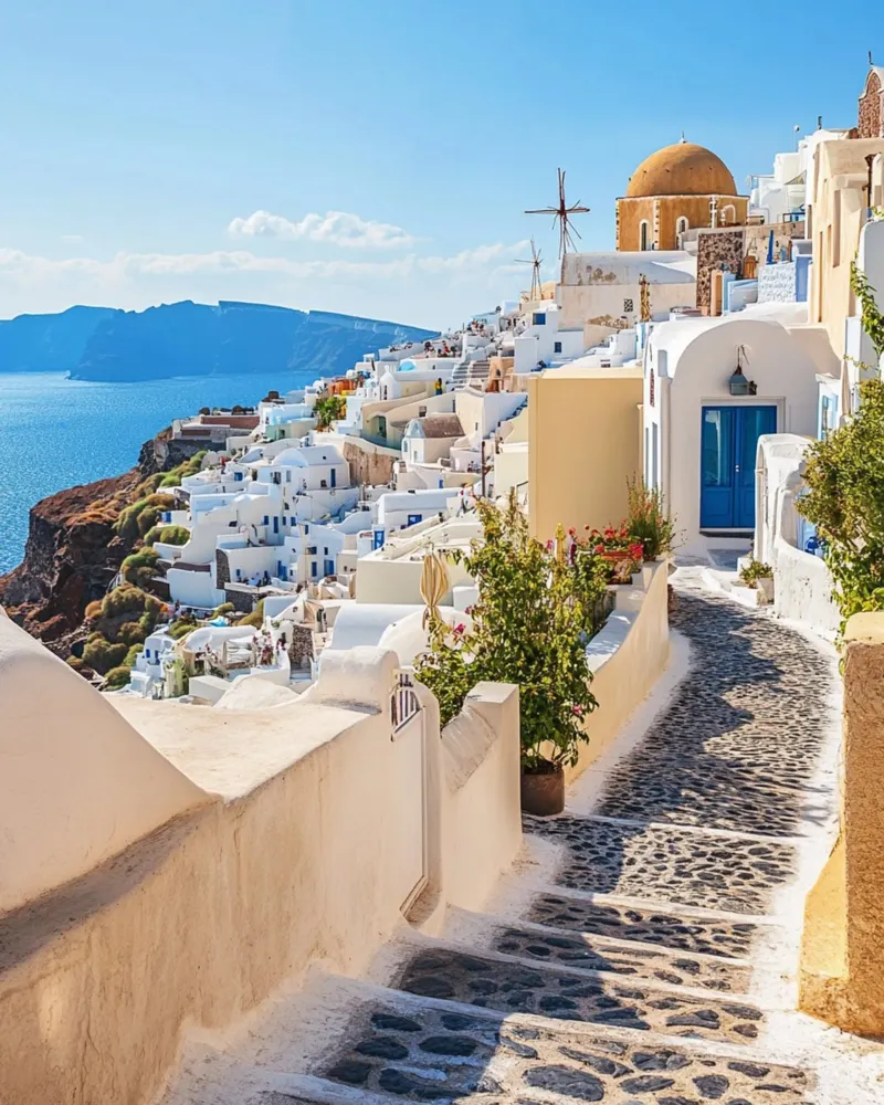 Vibrazioni di Santorini alluminio dibond da PhotoVibe Decor