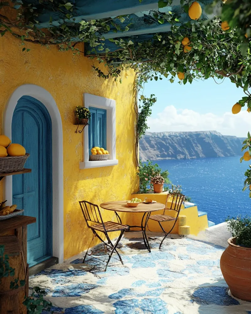 Santorini-Vibes Hahnemühle von PhotoVibe Decor