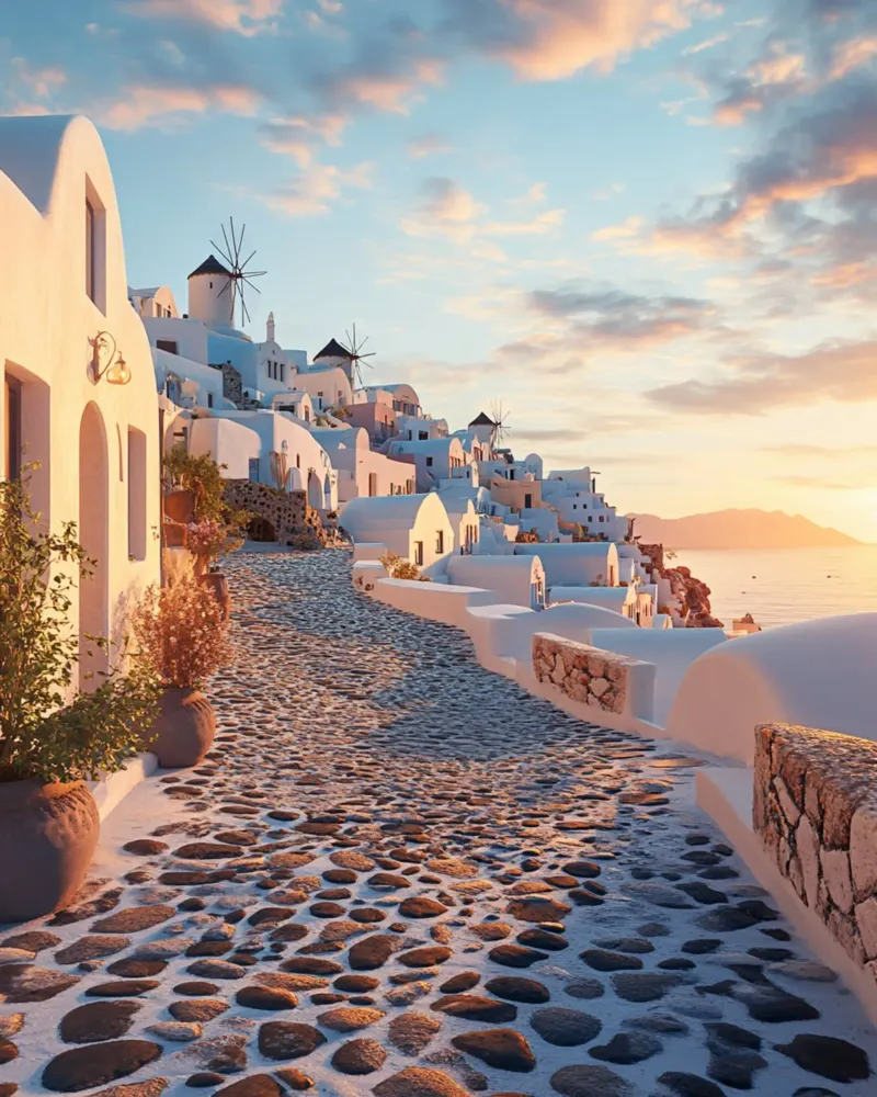 Vibrazioni di Santorini alluminio dibond da PhotoVibe Decor
