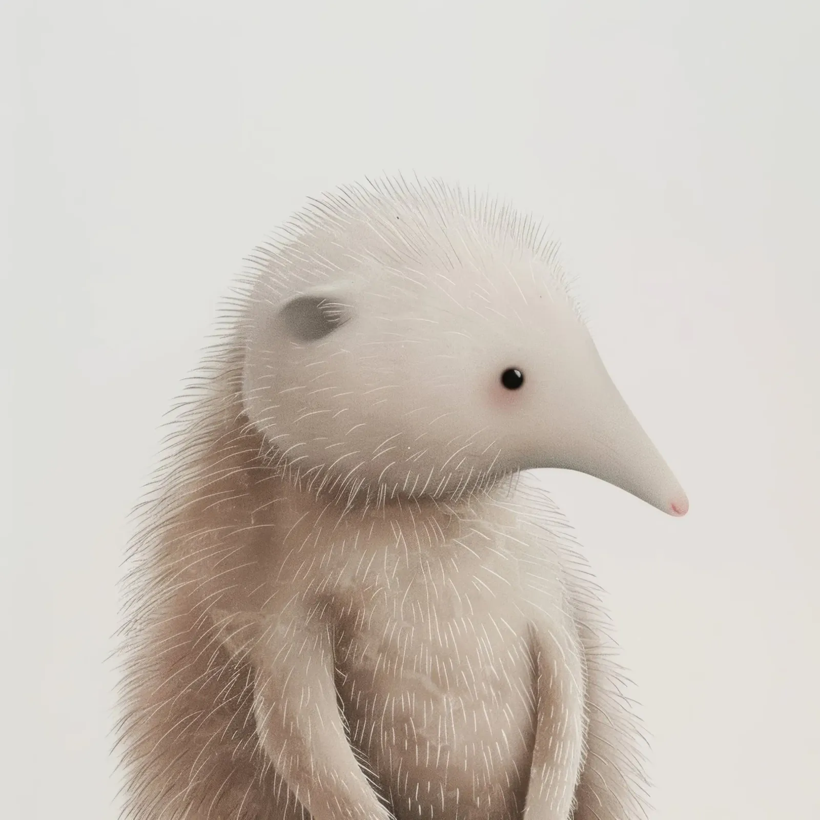 Ilustración de un erizo peludo con probóscide metacrilato de DesignDoodle