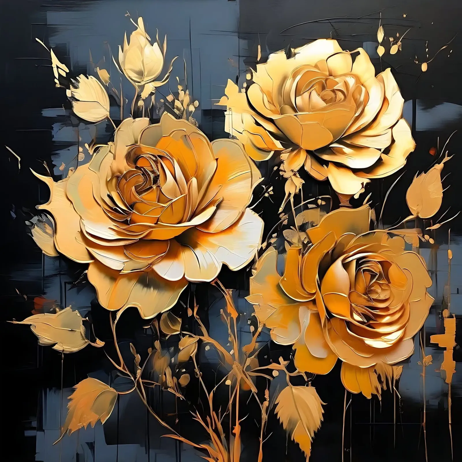 rose_oro_nero_2 pellicola backlit da Farb- und Blütenzauber by LK