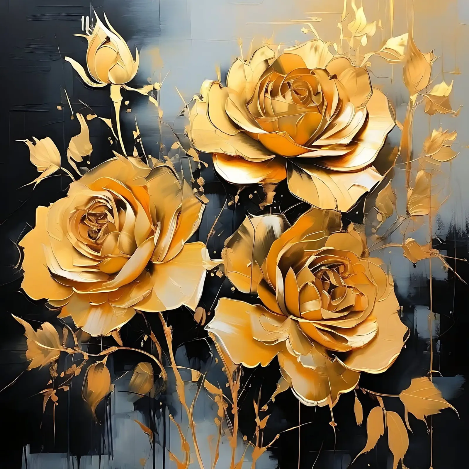 rose_oro_nero_3 carta hahnemühle da Farb- und Blütenzauber by LK
