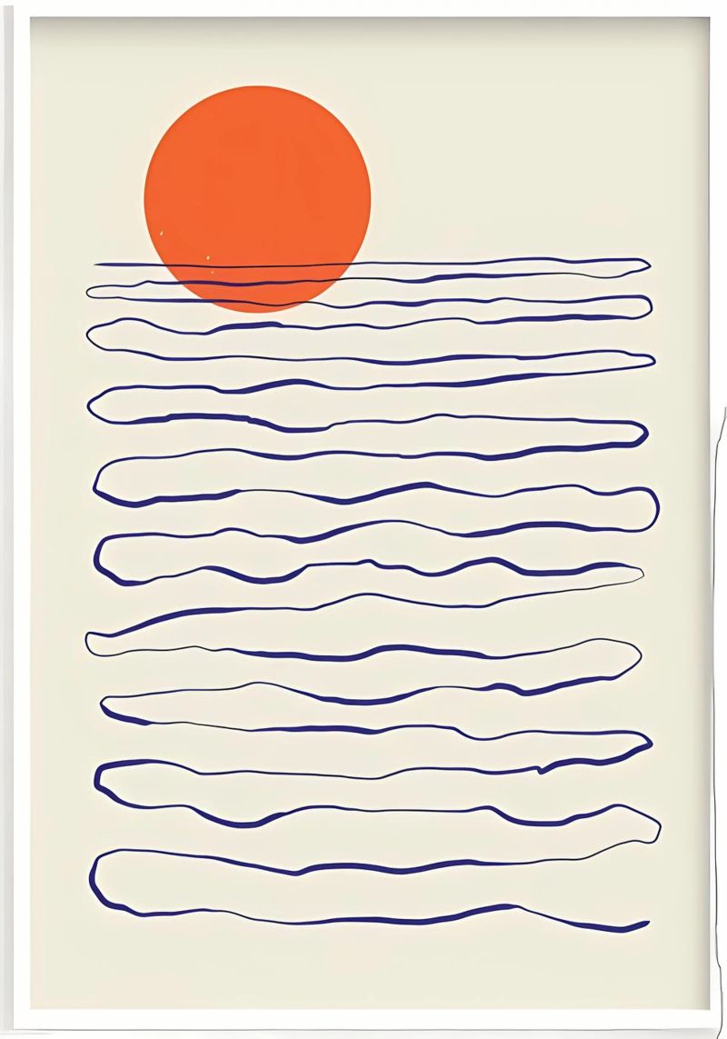 Stiller Sonnenuntergang Poster von Kumasama