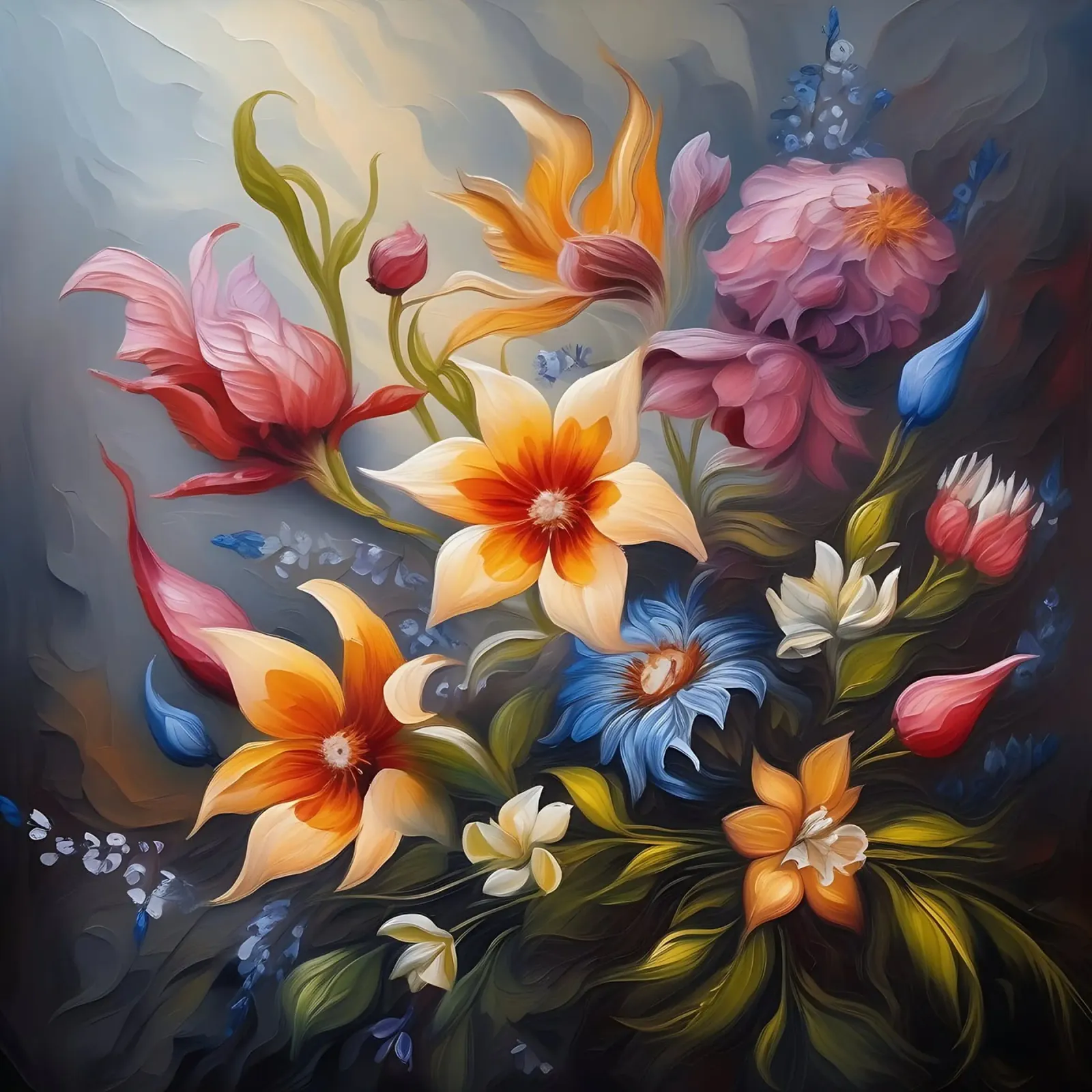 Fiori_pittura_1 alluminio dibond da Farb- und Blütenzauber by LK
