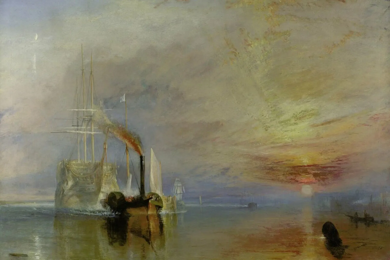 Turner - The Fighting Temeraire pellicola backlit da Vintage by JUNIQE