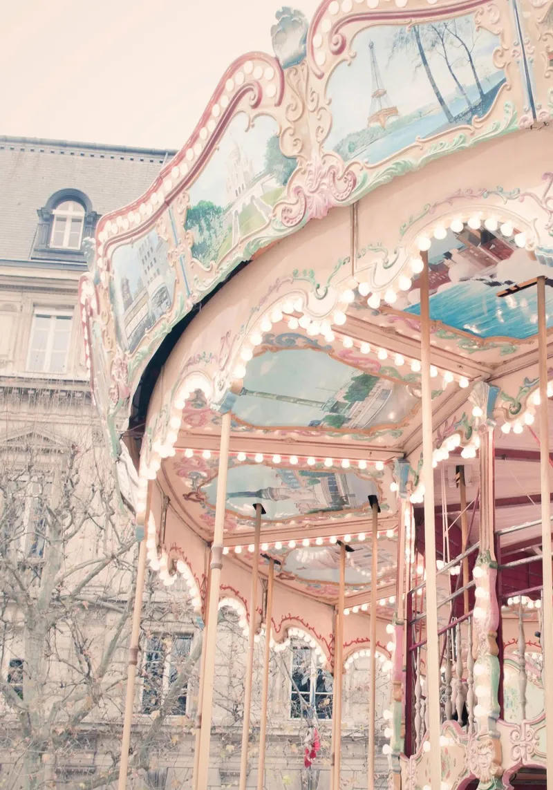 Paris Carousel carta hahnemühle da GraceDigitalArtCo